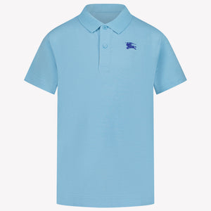 Burberry Enfants Johane Garçons Polo Bleu Clair
