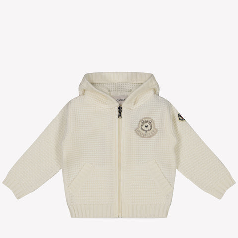 Moncler Baby Unisex Weste in Off White