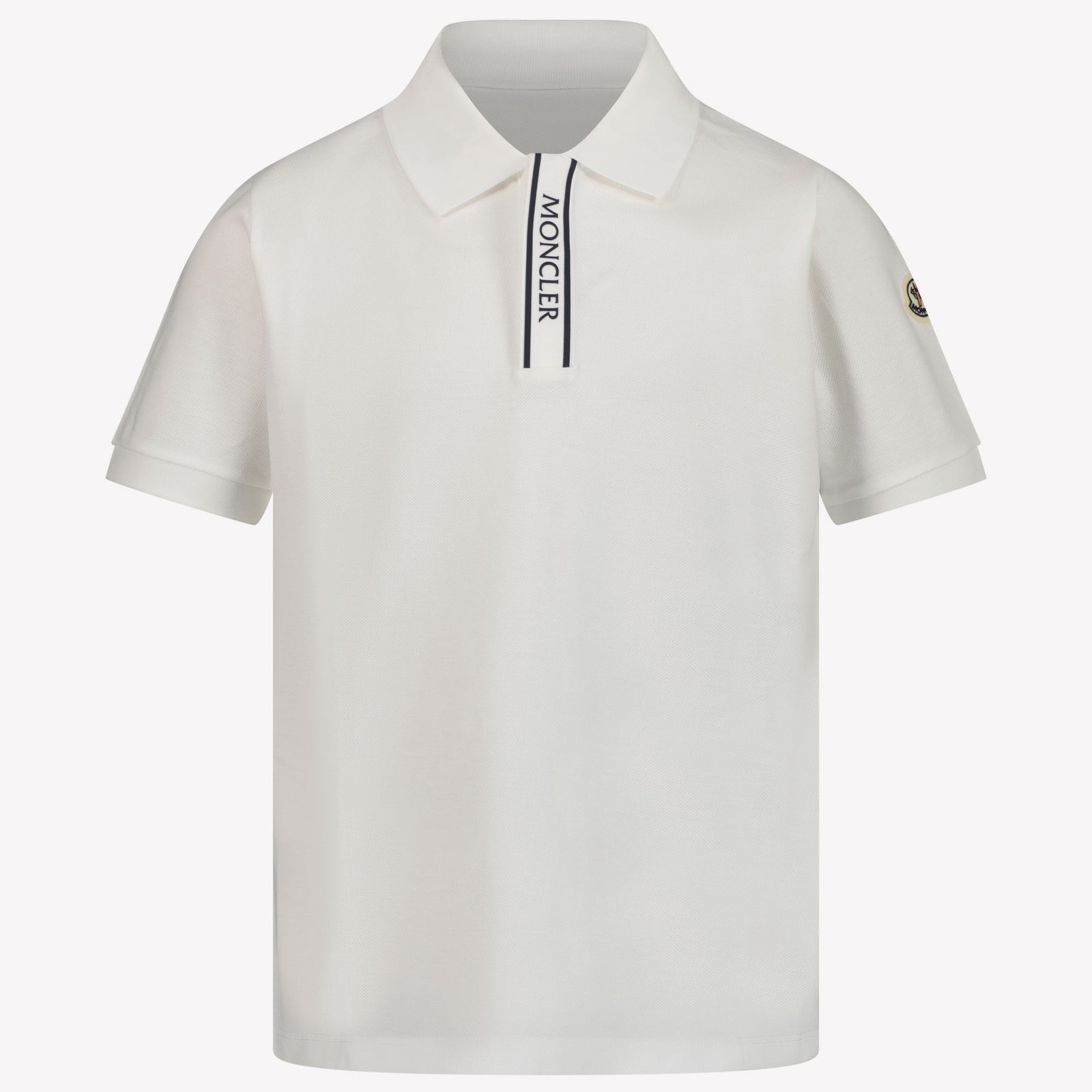 Moncler Enfant Garçons Polo Blanc