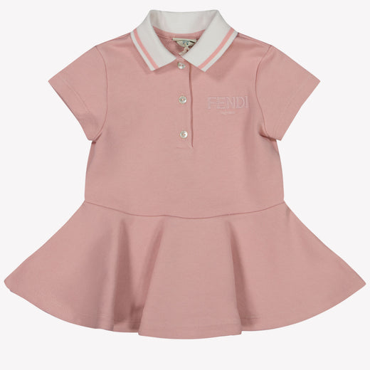 Fendi Bambino Ragazze Vestito Rosa Chiaro