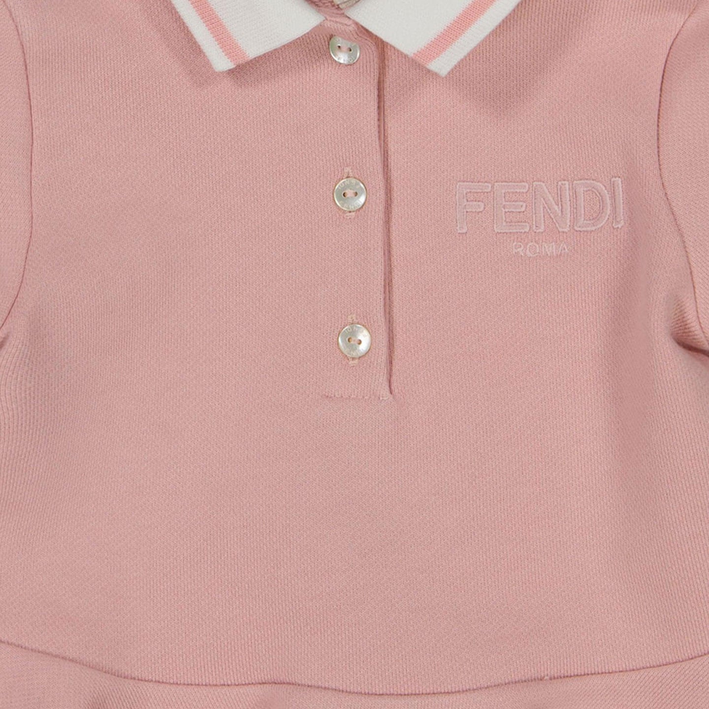 Fendi Bébé Filles Robe Rose Léger