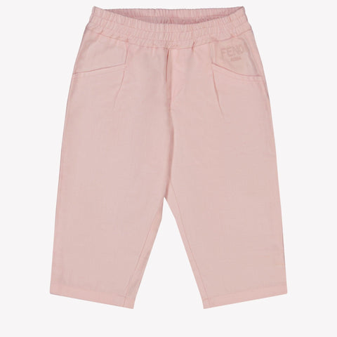 Fendi Bébé Filles Pantalon Rose Léger