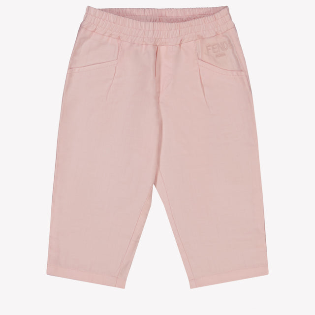 Fendi Bebé Chicas Pantalones Rosa claro