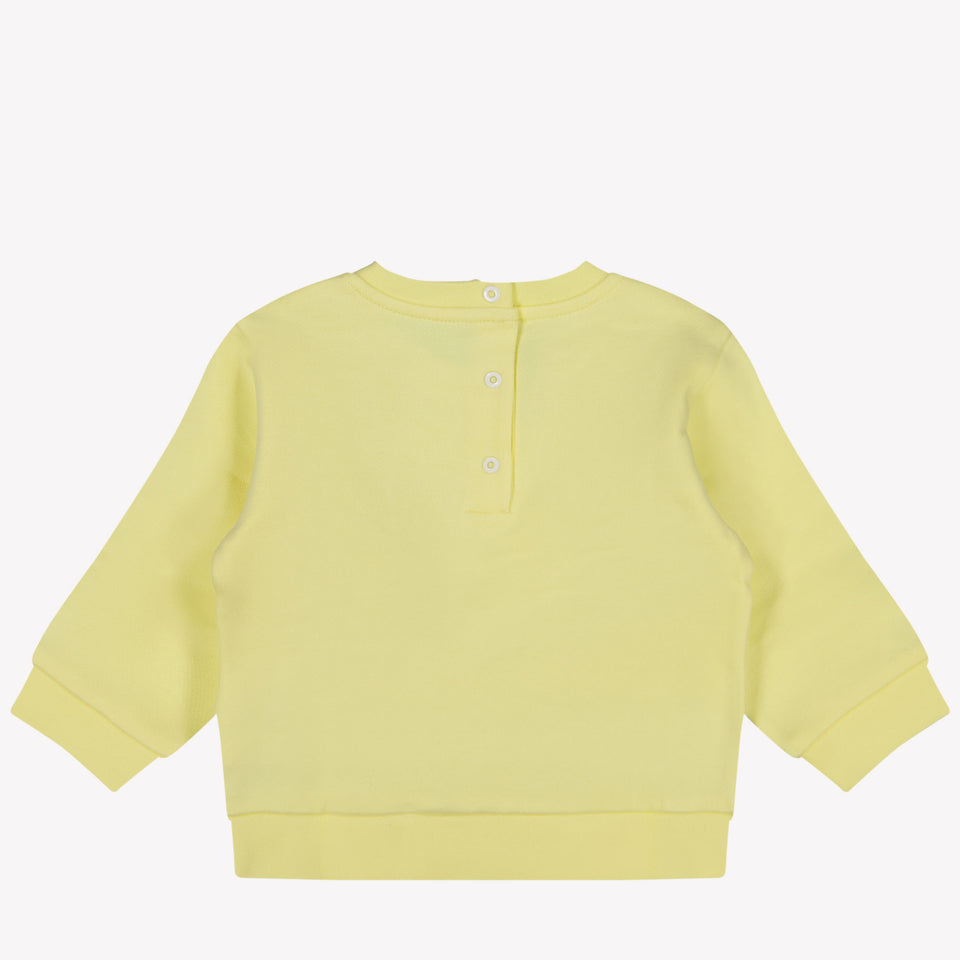 Fendi Bébé Unisexe Pull Jaune