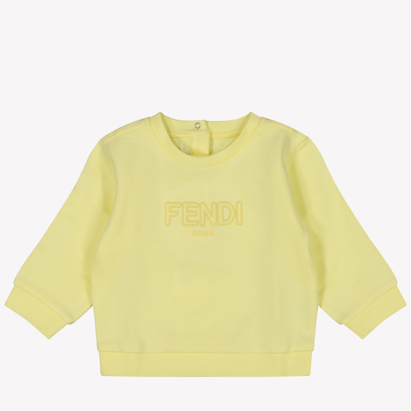 Fendi Bébé Unisexe Pull Jaune