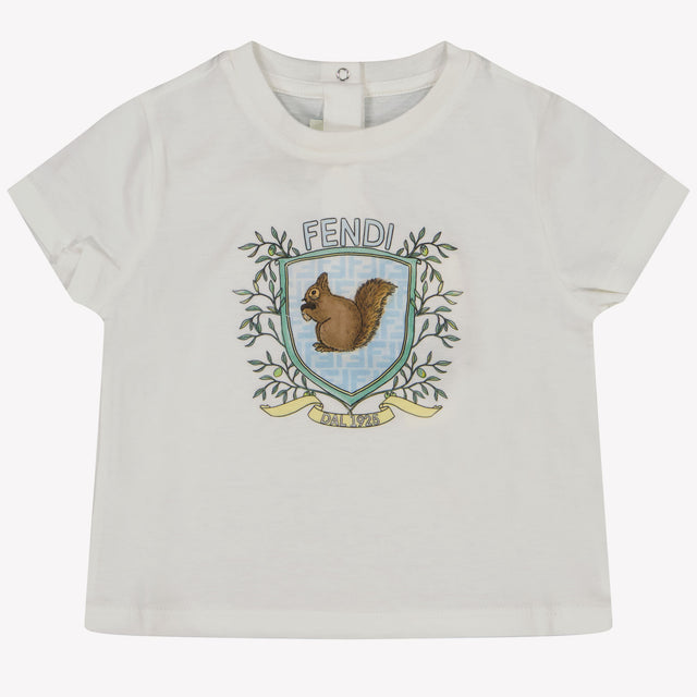 Fendi Bébé Unisexe T-shirt Blanc