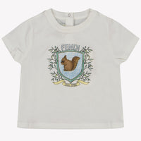 Fendi Bébé Unisexe T-shirt Blanc