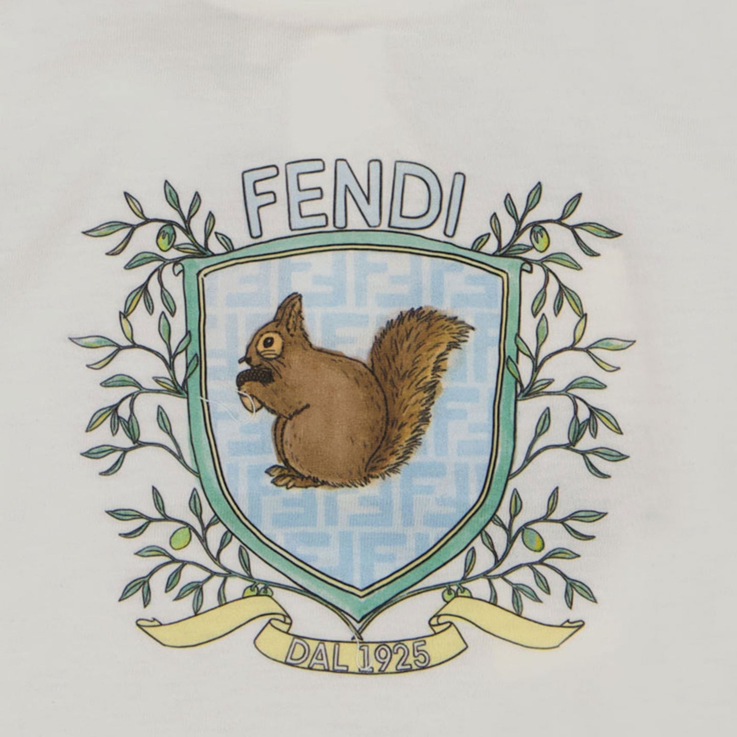 Fendi Bébé Unisexe T-shirt Blanc