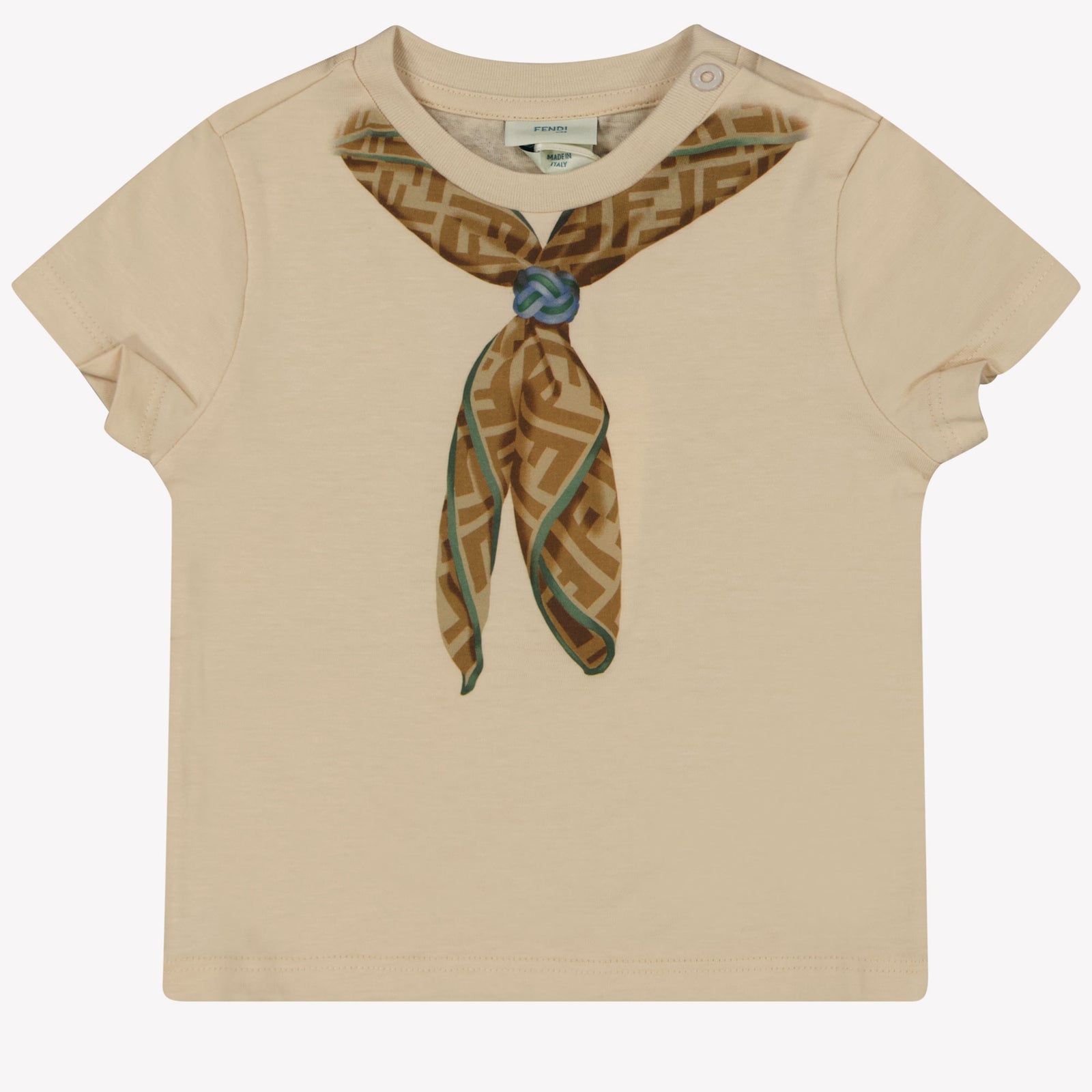 Fendi Bebé Unisex Camiseta en Beige