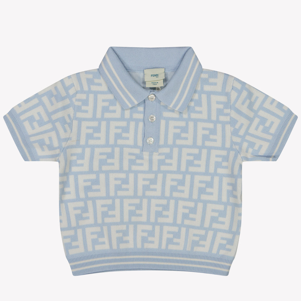 Fendi Bebé Chicos Polo Azul Claro