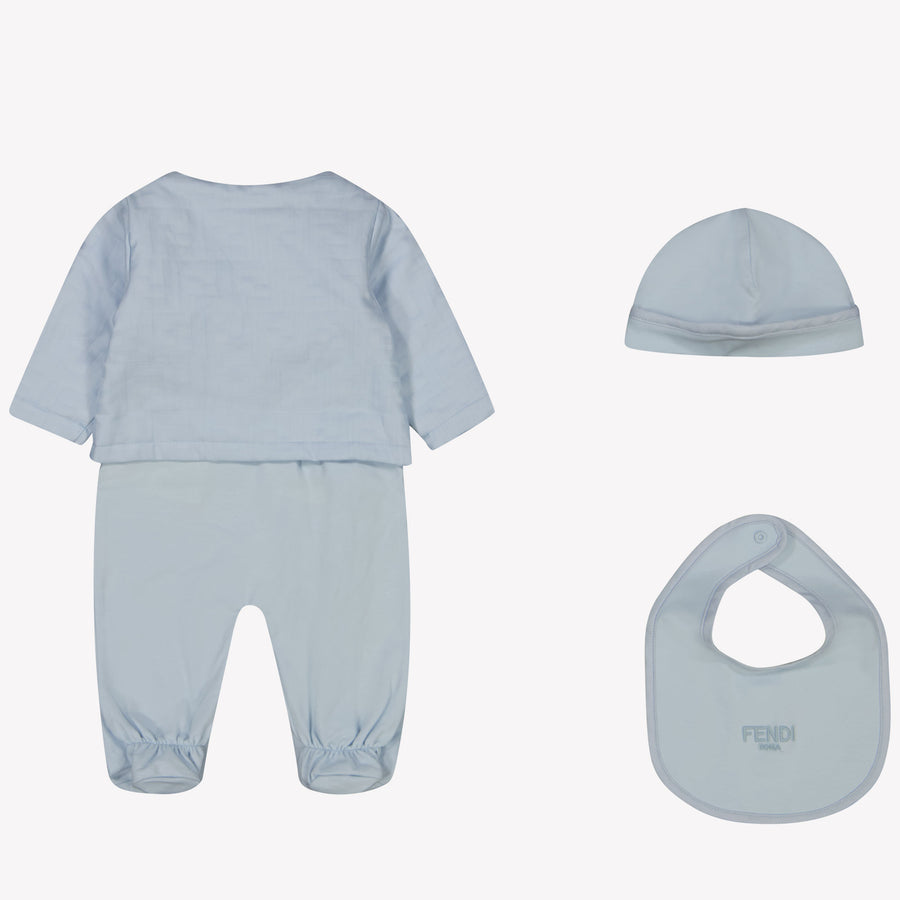Fendi Baby Unisex Box Anzug Hellblau