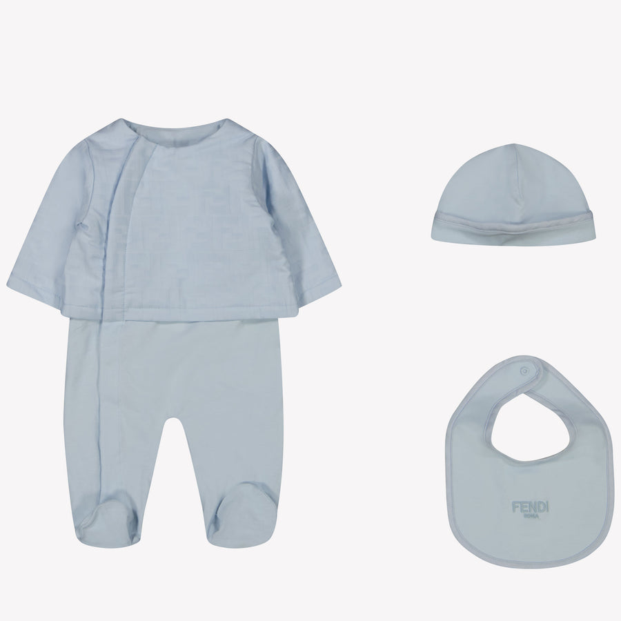 Fendi Baby Unisex Box Anzug Hellblau
