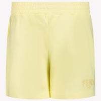 Fendi Enfant Filles Short dans Jaune