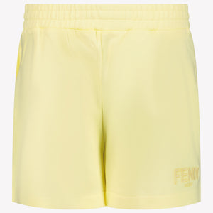 Fendi Enfant Filles Short dans Jaune