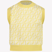 Fendi Enfant Filles T-shirt Jaune