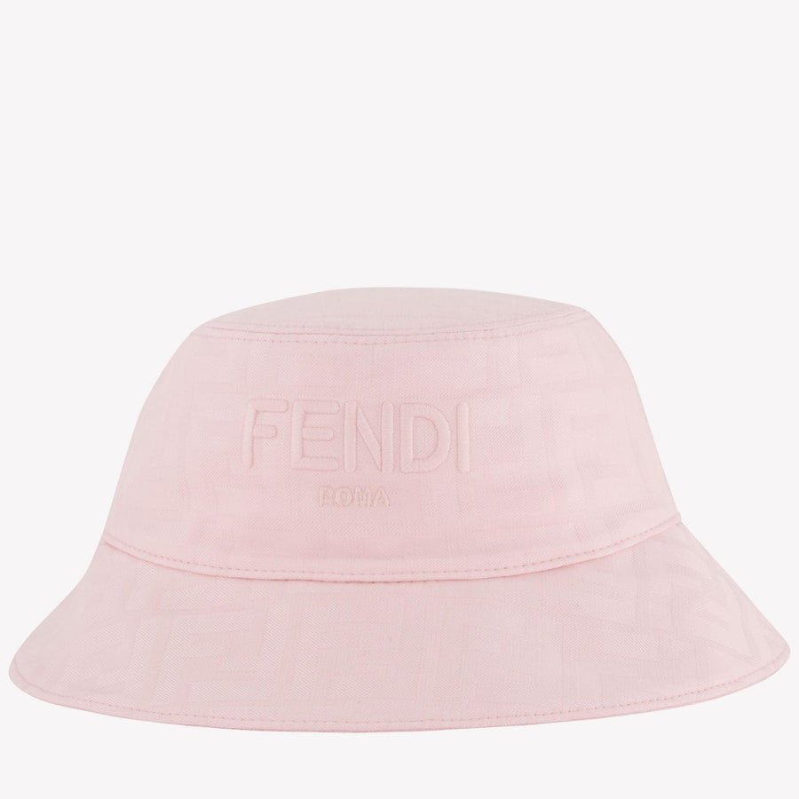 Fendi Girls Hat in Light Pink