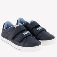 Fendi Unisex Sneakers In Navy