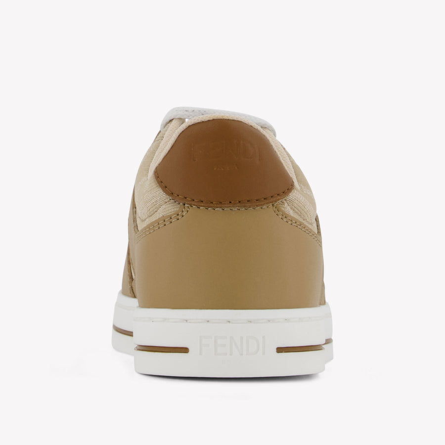 Fendi Unisex Sneakers Beige