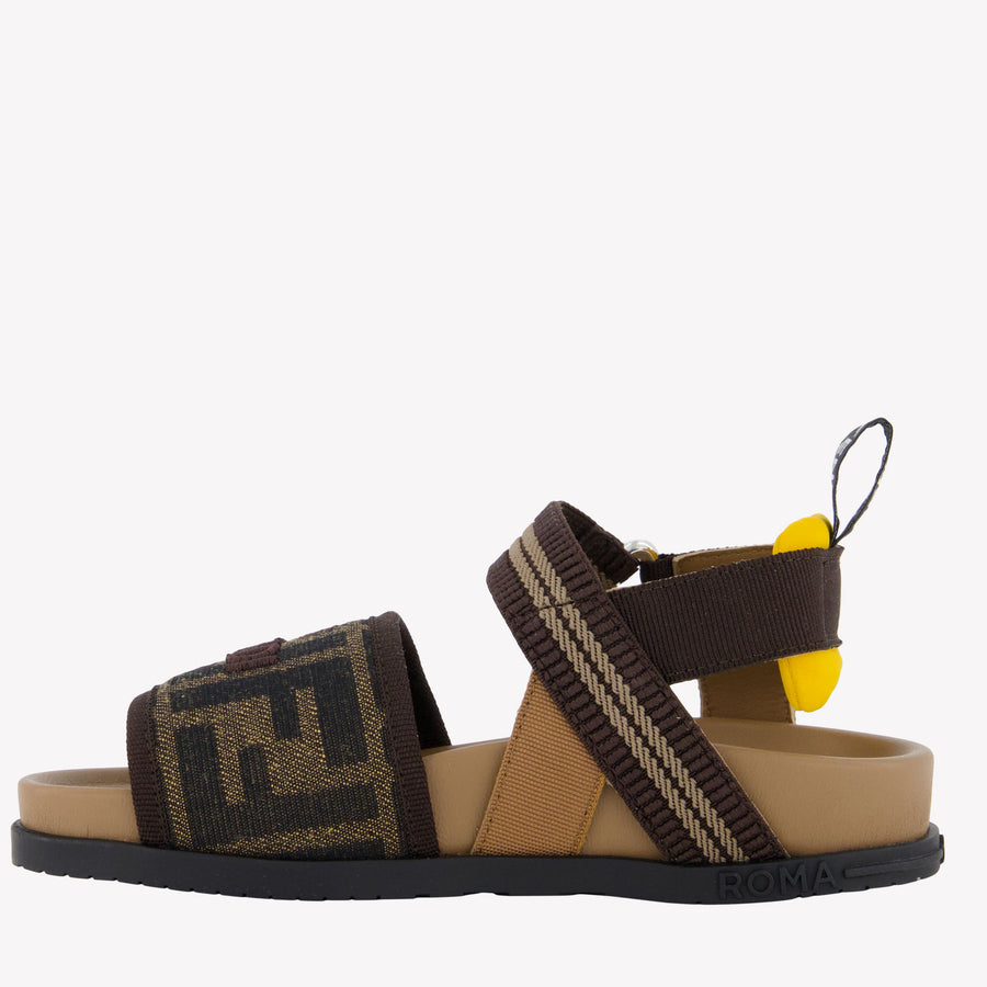 Fendi Unisex Sandali Marrone