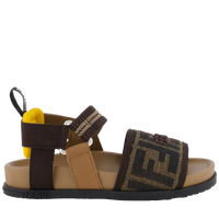 Fendi Unisex Sandali Marrone