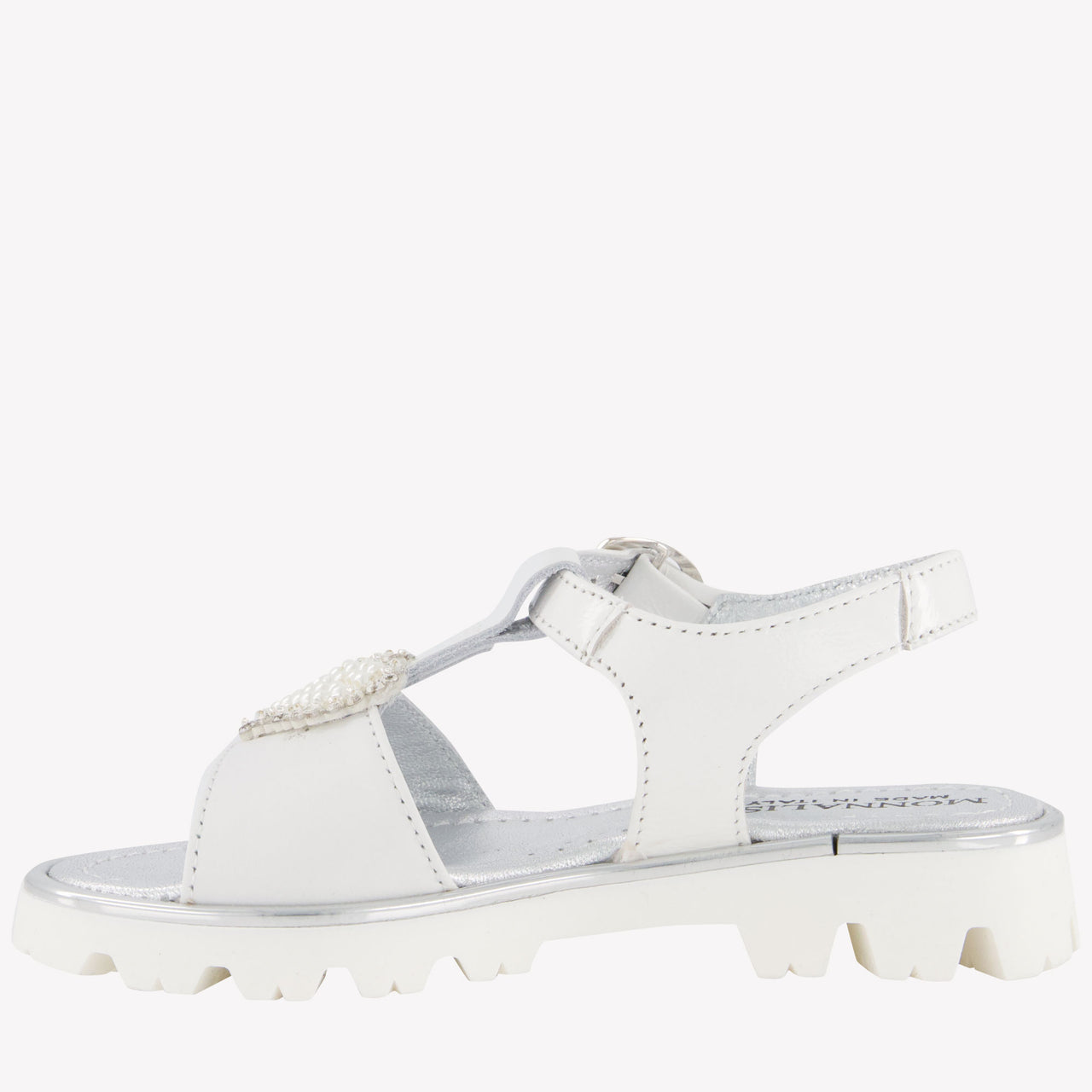 MonnaLisa Mädchen Sandalen Weiß