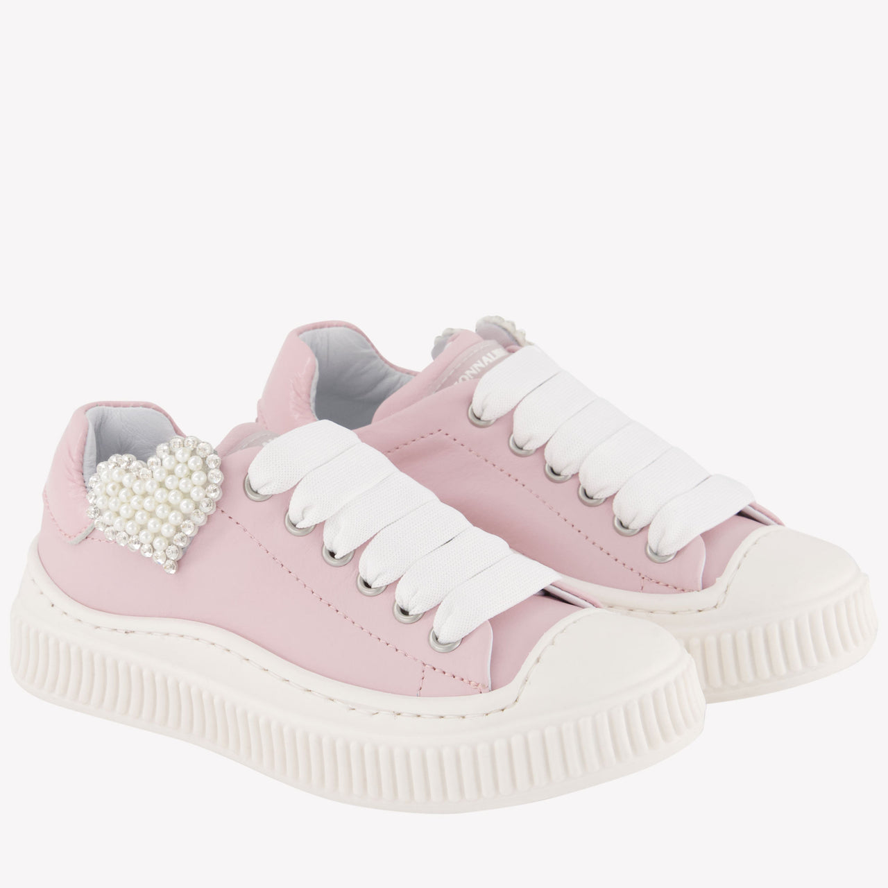 MonnaLisa Filles Baskets Rose Léger