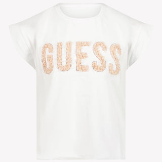 Guess Niño Chicas Camiseta en Blanco