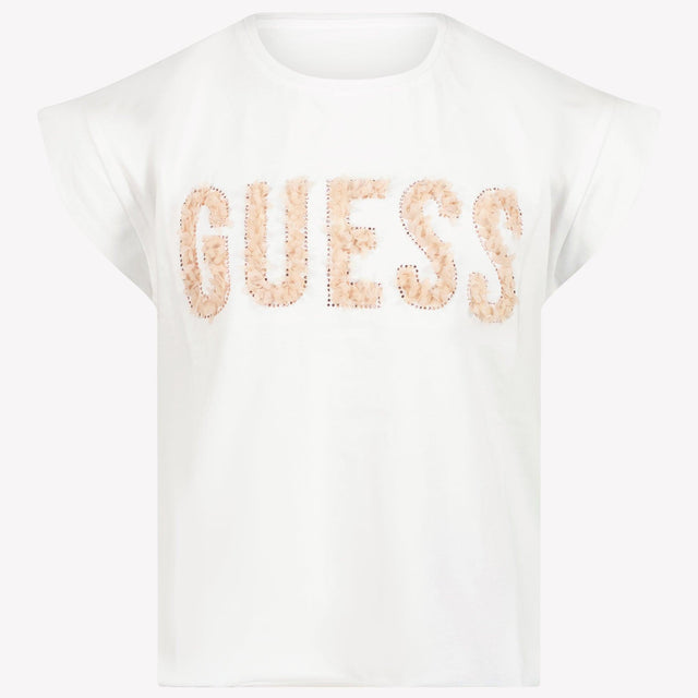 Guess Niño Chicas Camiseta en Blanco