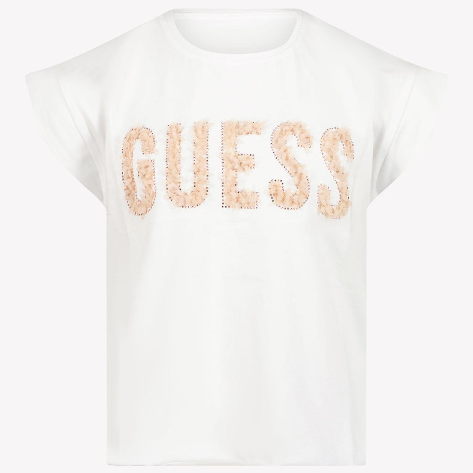 Guess Niño Chicas Camiseta en Blanco