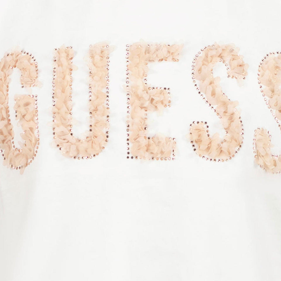 Guess Niño Chicas Camiseta en Blanco