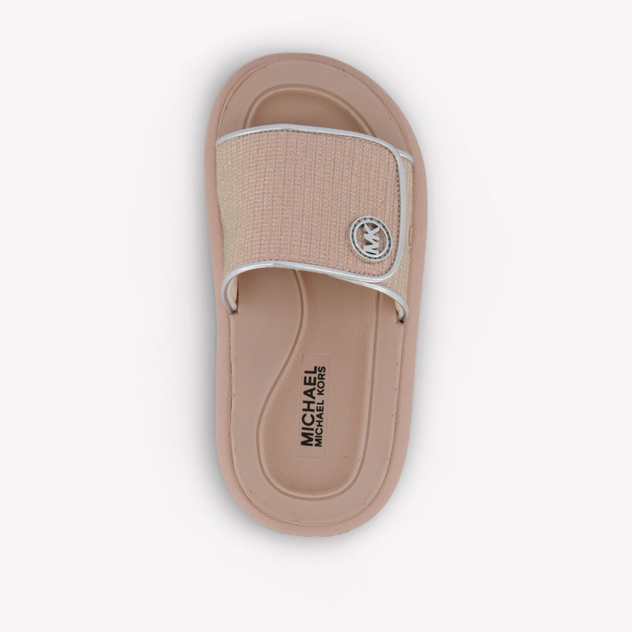Michael Kors Raelynn Darby Filles Pantoufles dans Rose Léger