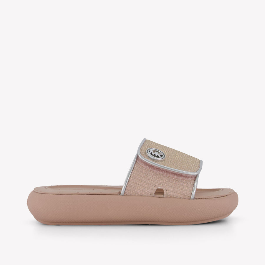 Michael Kors Raelynn Darby Filles Pantoufles dans Rose Léger
