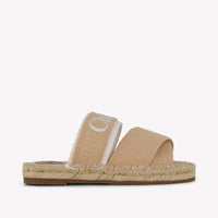 Chloe Filles Pantoufles dans Beige