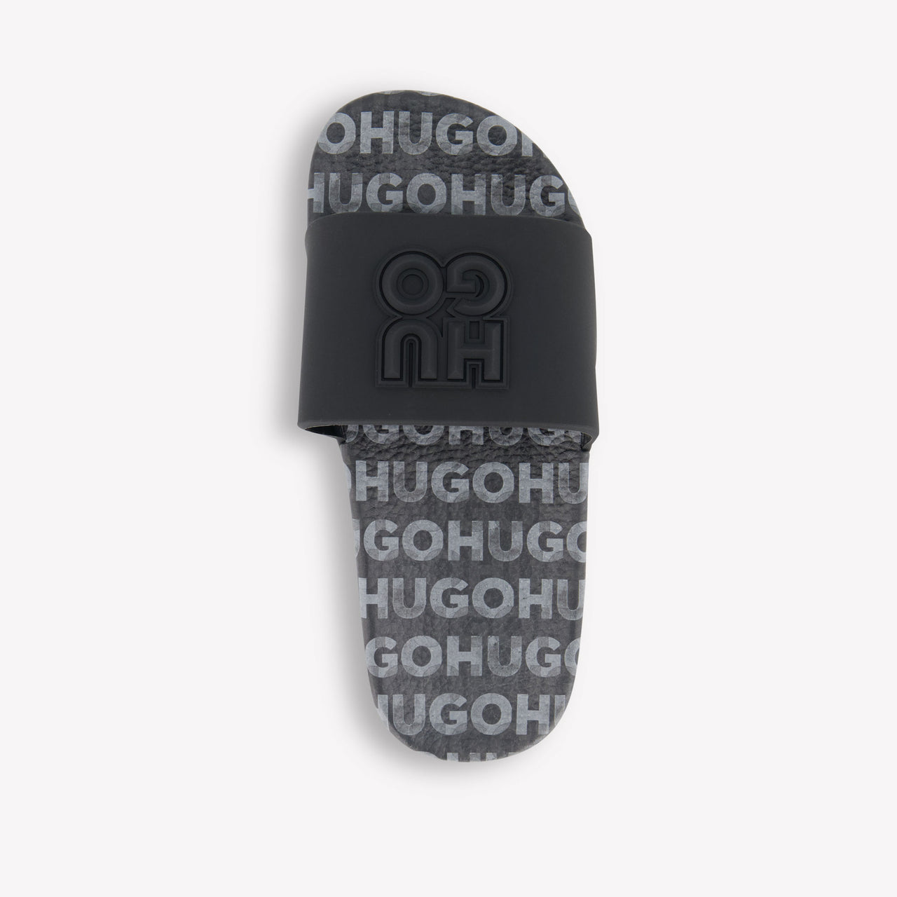 Hugo Kinder Garçons Pantoufles dans Noir