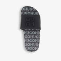 Hugo Kinder Garçons Pantoufles dans Noir