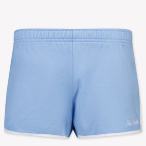 MC2 Saint Barth Enfant Filles Short dans Bleu Clair