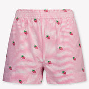 MC2 Saint Barth Kids Girls Shorts  Pink