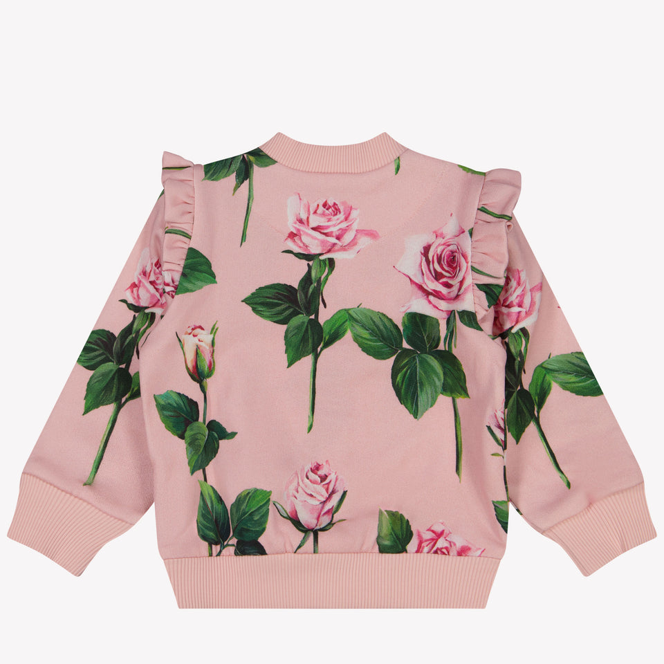 Dolce & Gabbana Bébé Filles Gilet Rose Léger