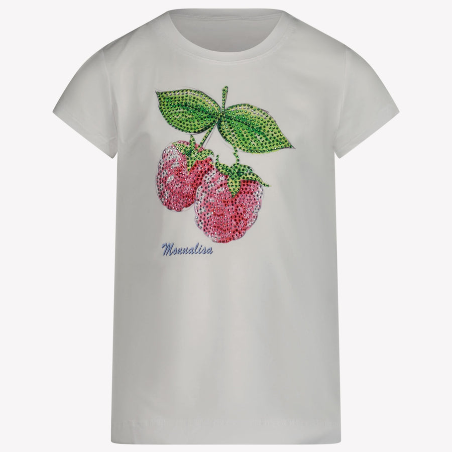 MonnaLisa Niño Chicas Camiseta en Blanco