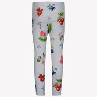 MonnaLisa Enfant Filles Leggings Bleu Clair