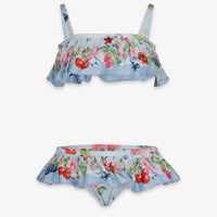 MonnaLisa Enfant Filles Maillot de bain Bleu Clair