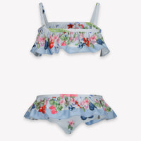 MonnaLisa Enfant Filles Maillot de bain Bleu Clair