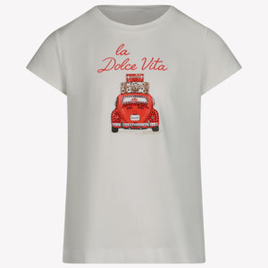 MonnaLisa Enfant Filles T-shirt Blanc