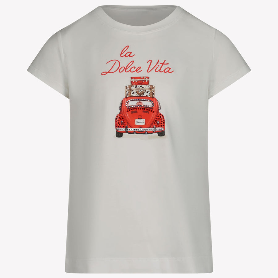 MonnaLisa Enfant Filles T-shirt Blanc