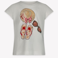 MonnaLisa Enfant Filles T-shirt Blanc