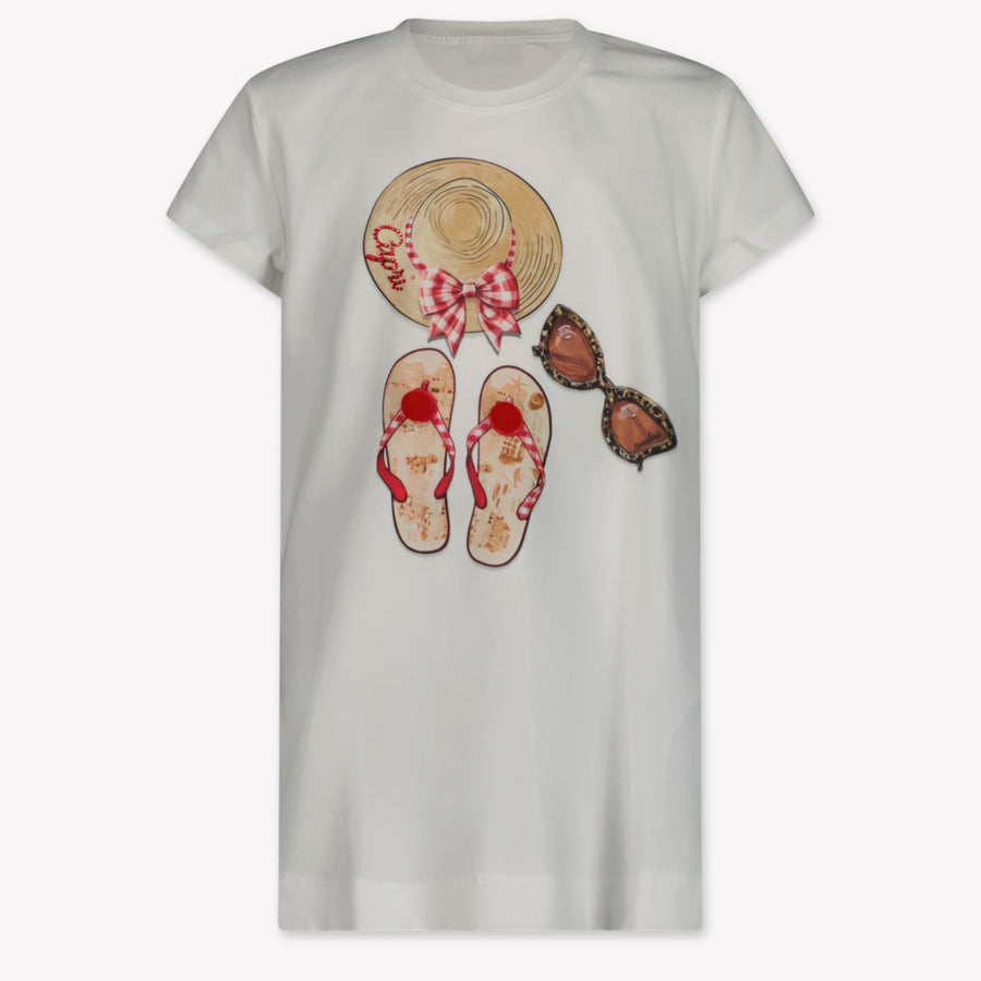 MonnaLisa Enfant Filles T-shirt Blanc