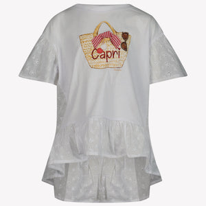 MonnaLisa Niño Chicas Camiseta en Blanco