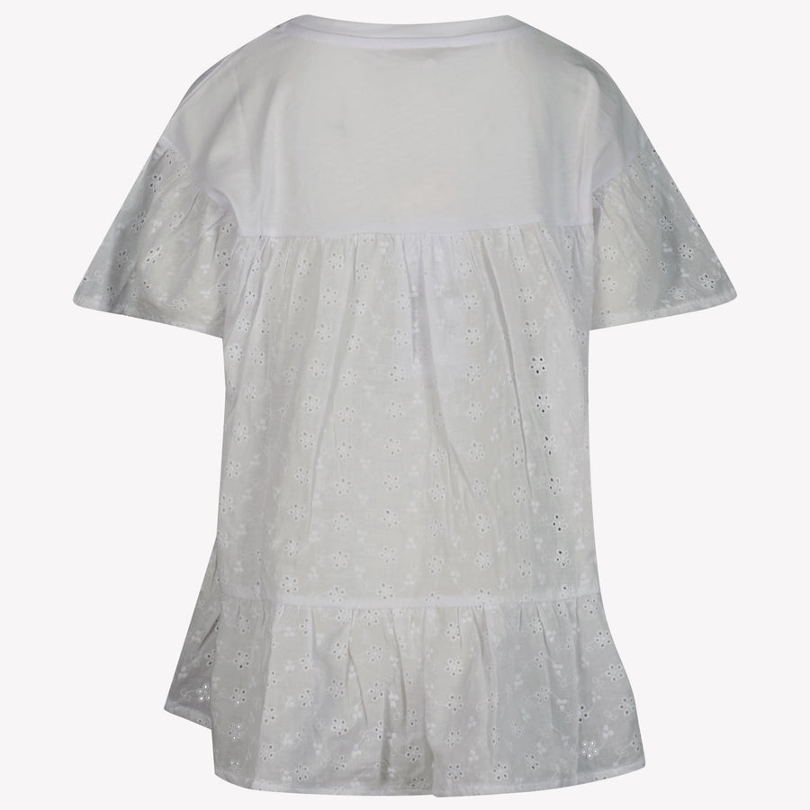 MonnaLisa Niño Chicas Camiseta en Blanco