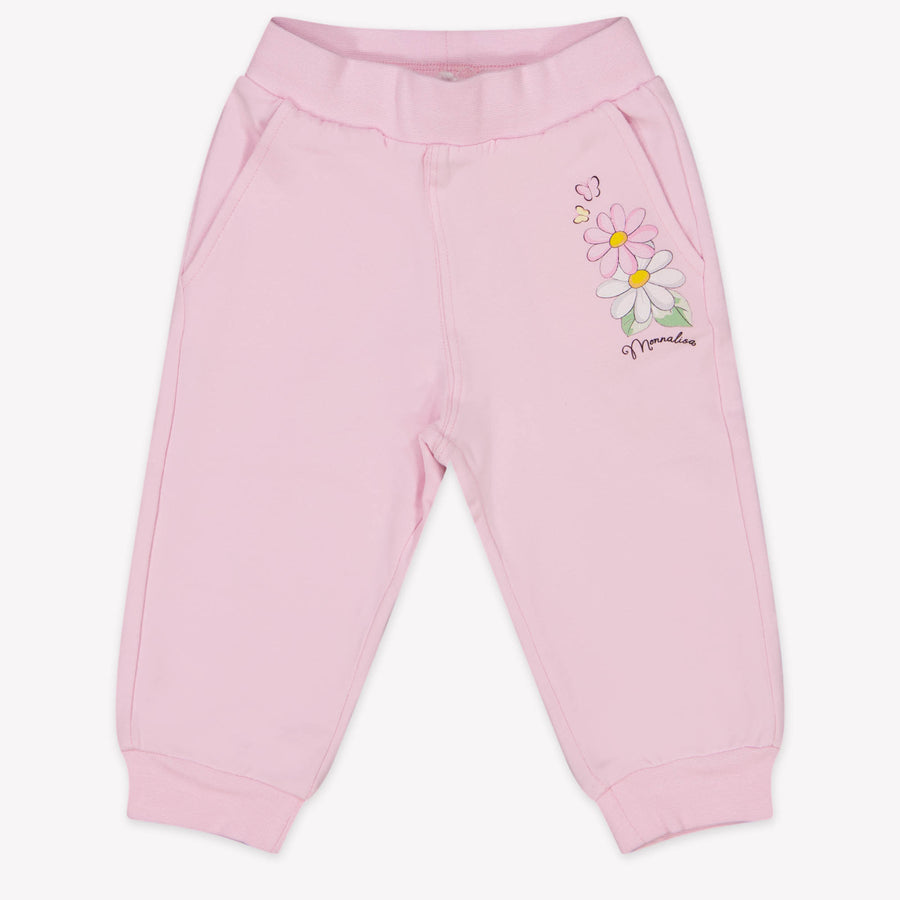 MonnaLisa Bébé Filles Pantalon Rose Léger