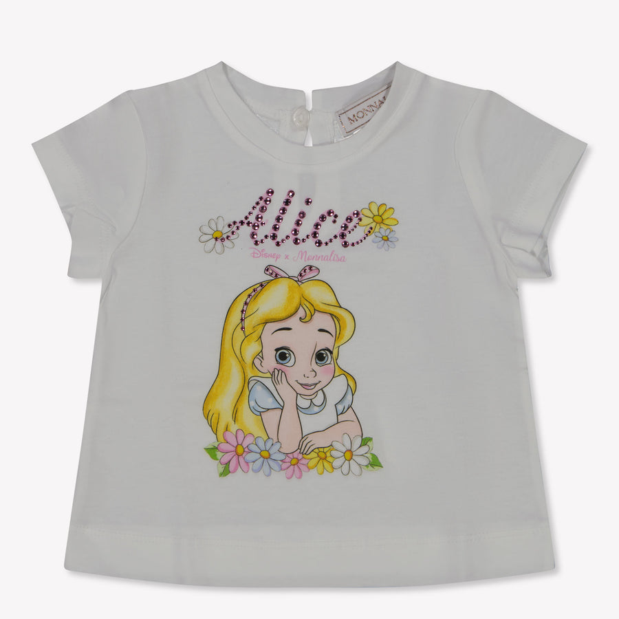 MonnaLisa Baby Mädchen T-Shirt in Weiß